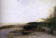 unknow artist Kritklippor in Normandie France oil painting reproduction